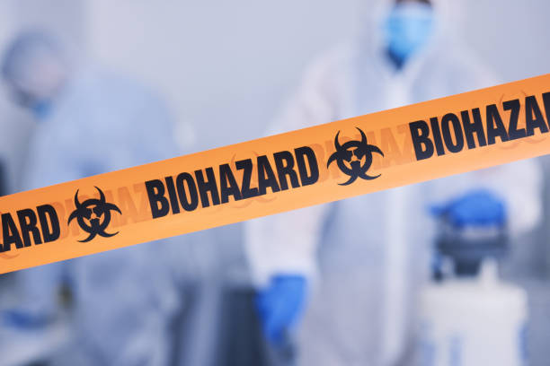 Professional Biohazard Cleanup technician working in Kyle, TX